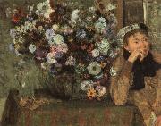 Edgar Degas, Woman with Chysanthemums